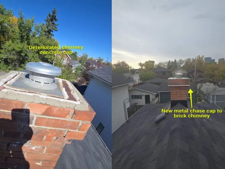 Chimney Crown Replacement completed by Martini Stone Masonry in Calgary and surrounding Alberta communities.