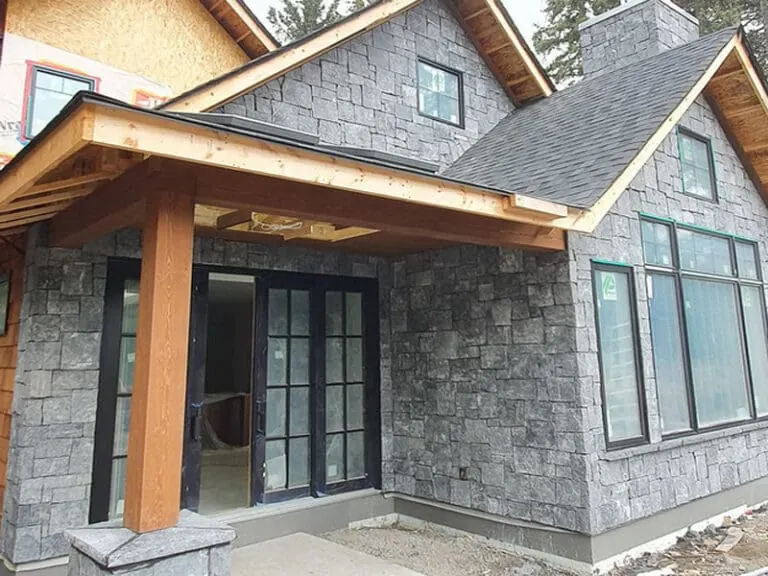 Luxury Stone Residence completed by Martini Stone Masonry in Calgary and surrounding Alberta communities.