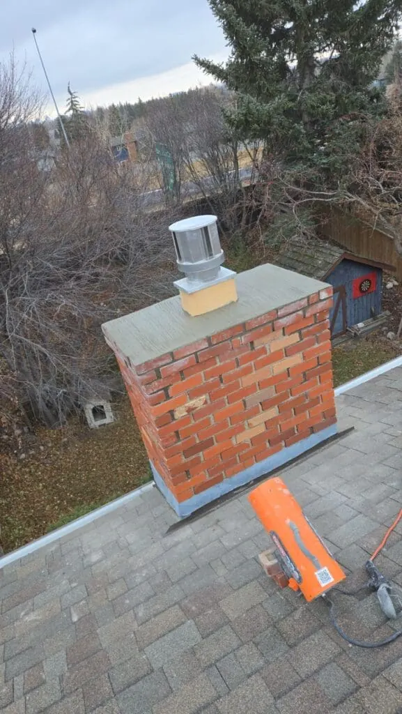 Chimney Tuckpointing Repair completed by Martini Stone Masonry in Calgary and surrounding Alberta communities.