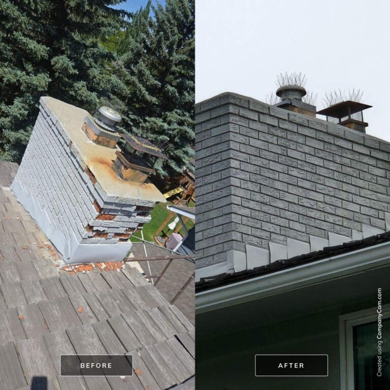 Painted Brick Repair completed by Martini Stone Masonry in Calgary and surrounding Alberta communities.